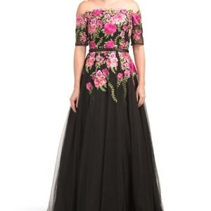 Black Mother-of-the Bride or Prom Gown Maxi